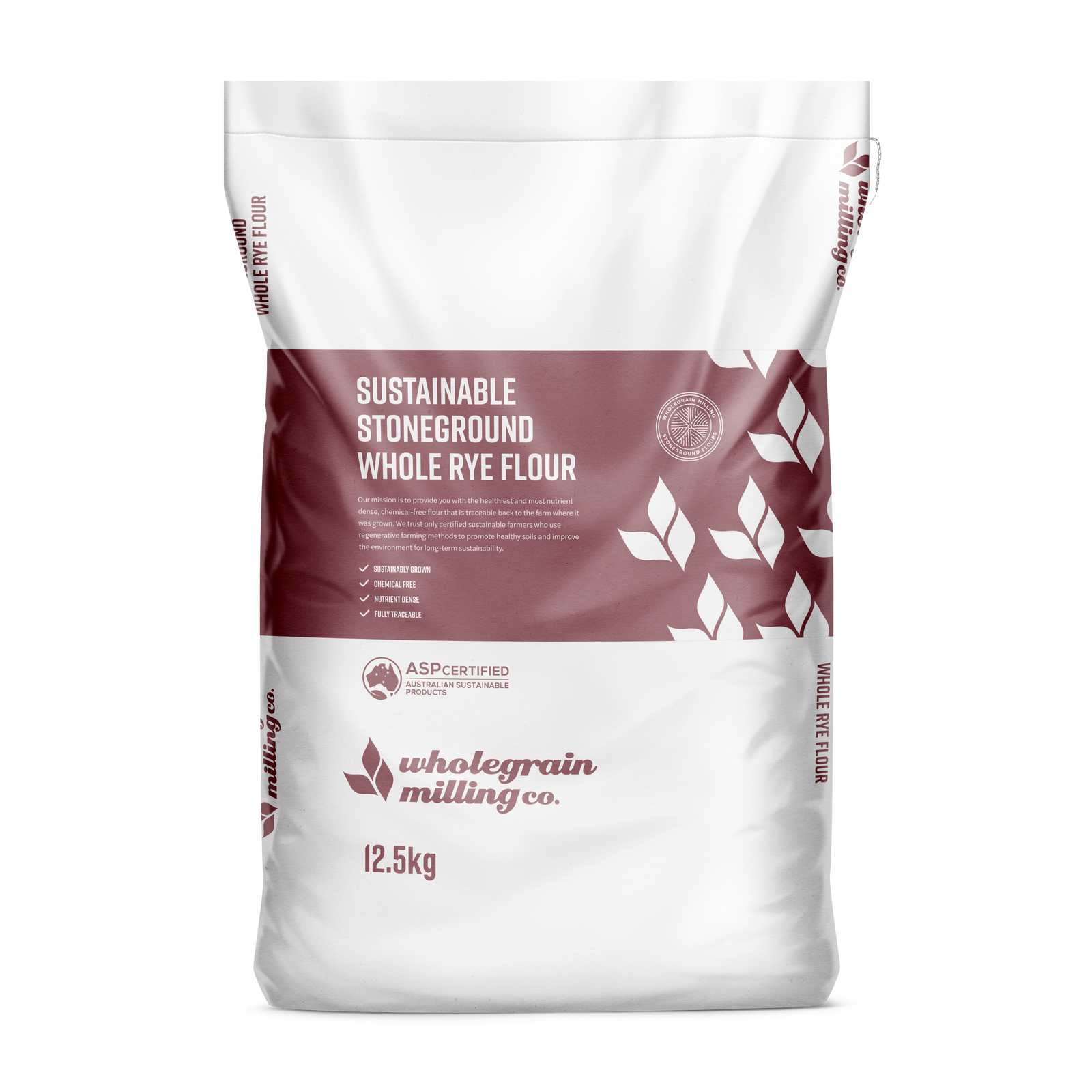 Rye Flour Sustainable 12.5kg Wholegrain Milling