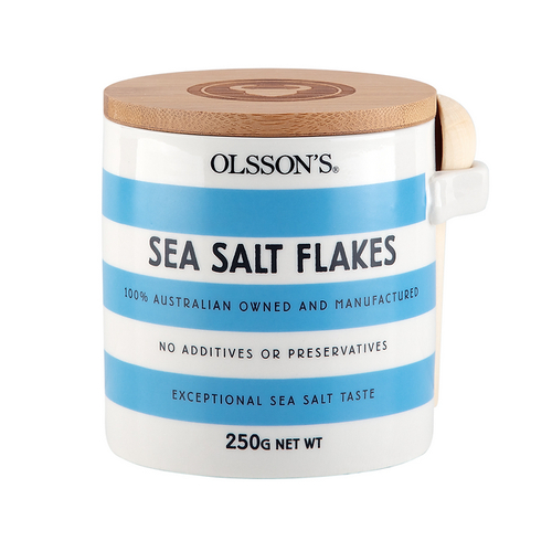 Sea Salt Flakes Stone Jar 250g